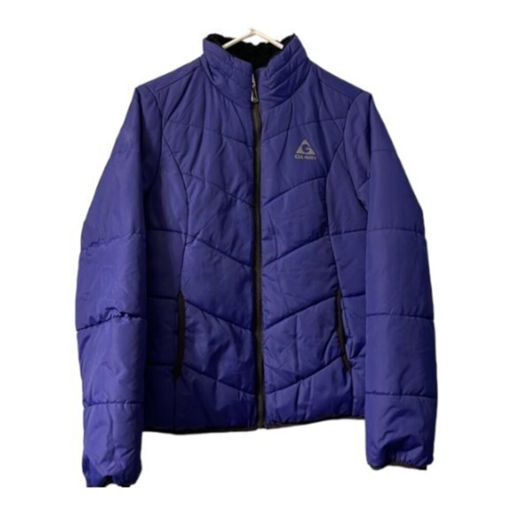 Gerry Puffy Ski Jacket Purple Black Vintage Size Small GUC #3509